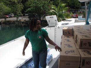 Image #4 - Hurricane Tomas Relief Effort (Packing for goods)